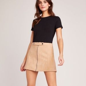 Faux Suede BB DAKOTA LADY CRUSH SKIRT- SIZE 0
